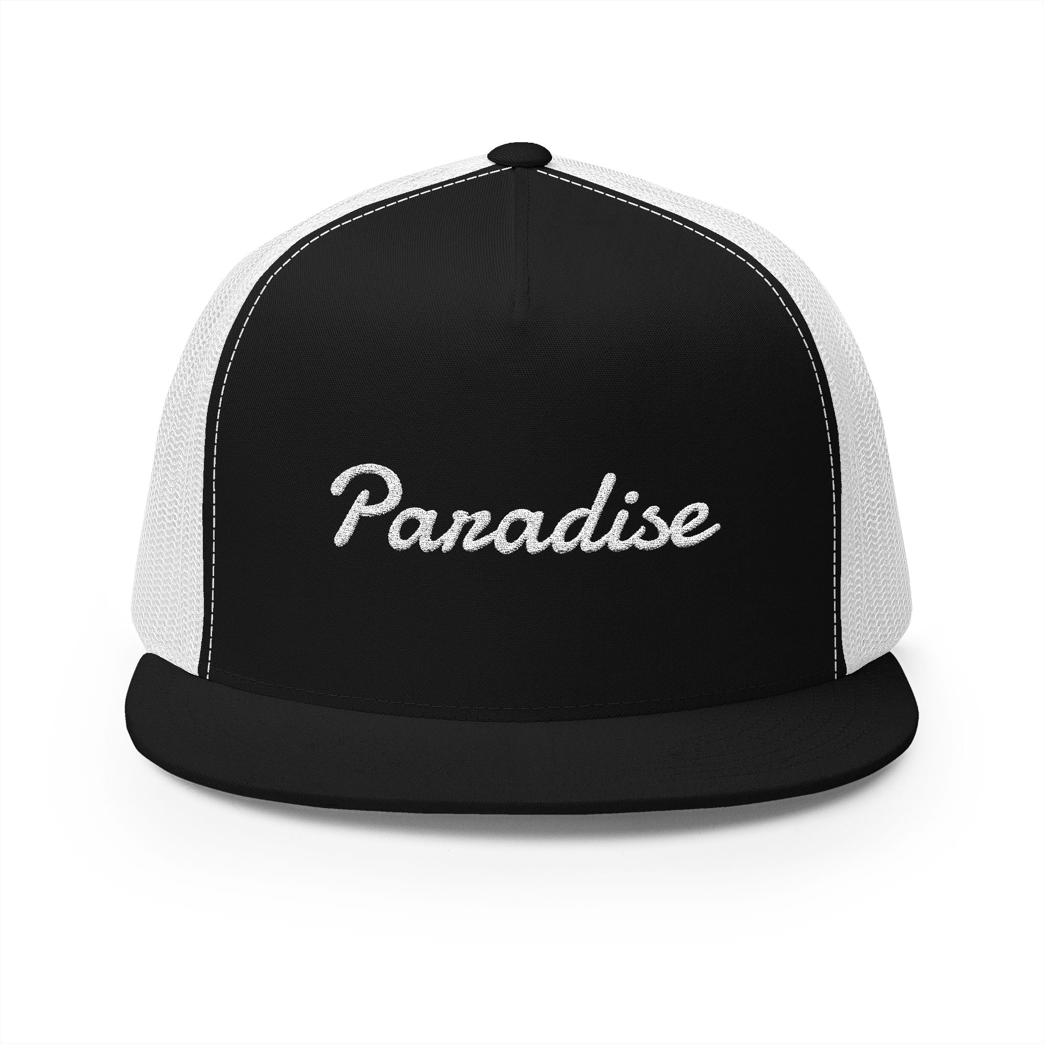 Embroidered Paradise Trucker Hat