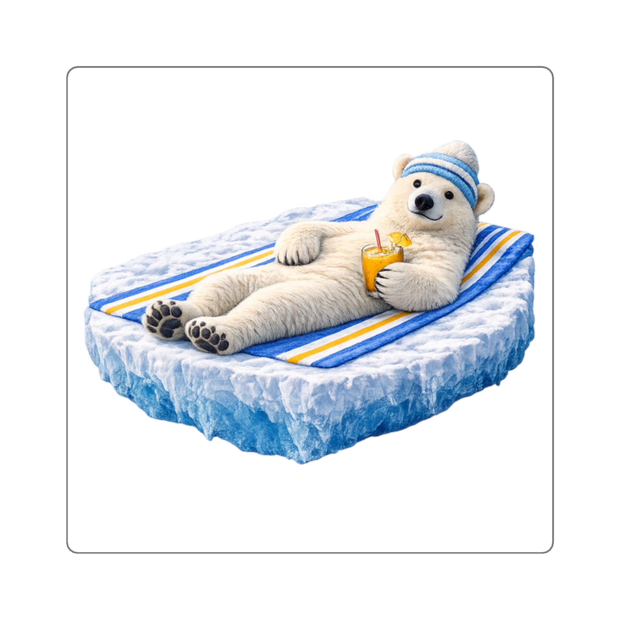 Cypress Street Just a Chill Bear Sticker