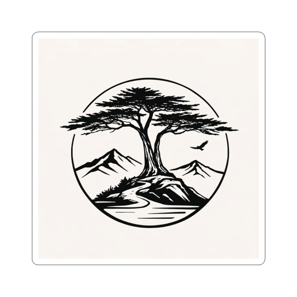 Cypress Street White Sticker