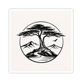 Cypress Street White Sticker