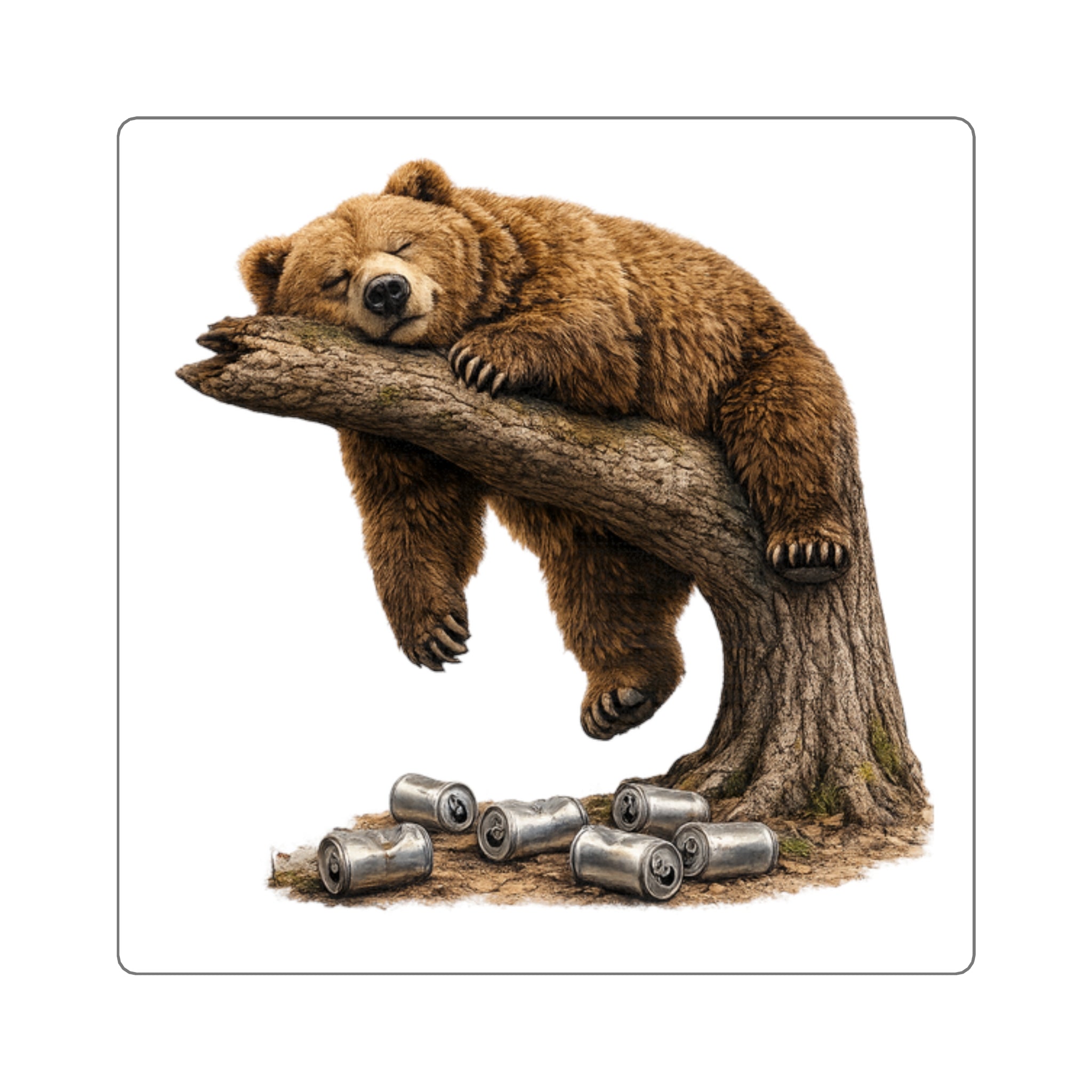 Cypress Street Just a Chill Bear Sticker