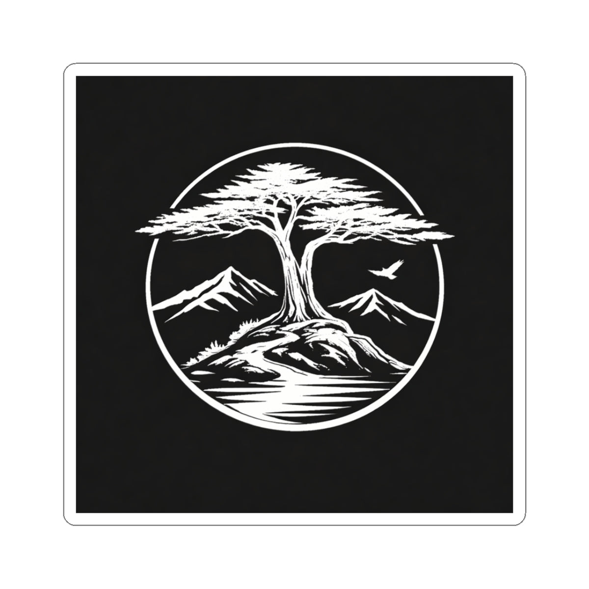Cypress Street Black Sticker